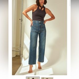 New With Tags AMO patch pocket jeans in Eternal Blue